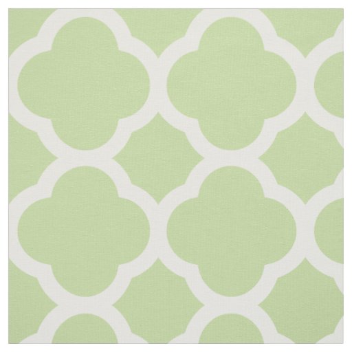 Mint Green Modern Quatrefoil Large Scale Fabric