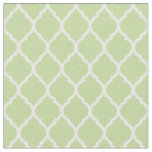Mint Green Moroccan Quatrefoil Fabric