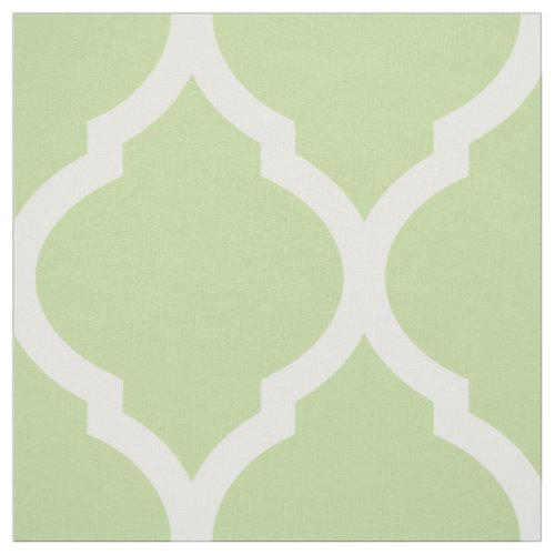 Mint Green Moroccan Quatrefoil Large Scale Fabric