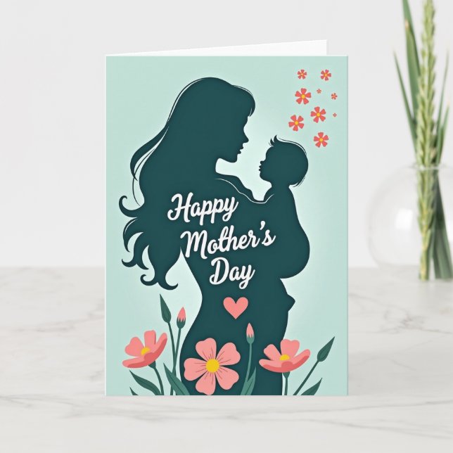 Mint Green Mothers Day Moment Card (Front)