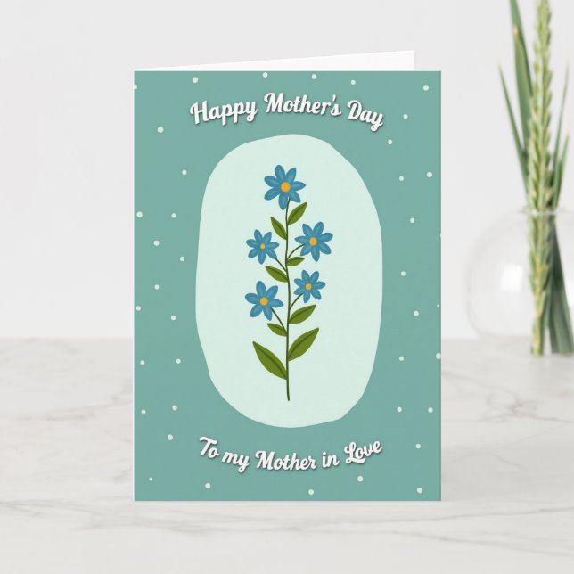 Mint Green Mothers Love Card (Front)