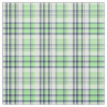 Mint Green Navy Wt Preppy Madras Style Plaid Sz3#2 Fabric