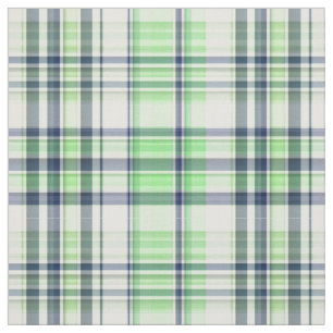 Mint Green Navy Wt Preppy Madras Style Plaid Sz6#2 Fabric