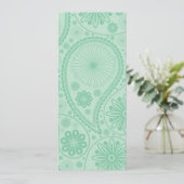 Mint green paisley pattern (Standing Front)