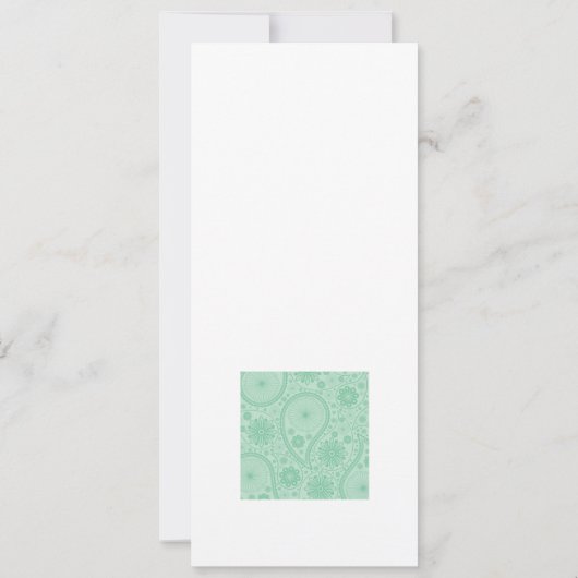 Mint green paisley pattern (Back)