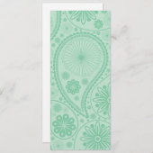 Mint green paisley pattern (Front/Back)