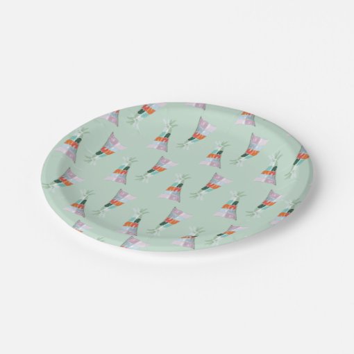 Mint Green Party Hat Birthday Paper Plates Zazzle