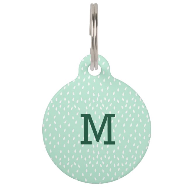 Mint Green Personalised ID Dog Tag (Front)