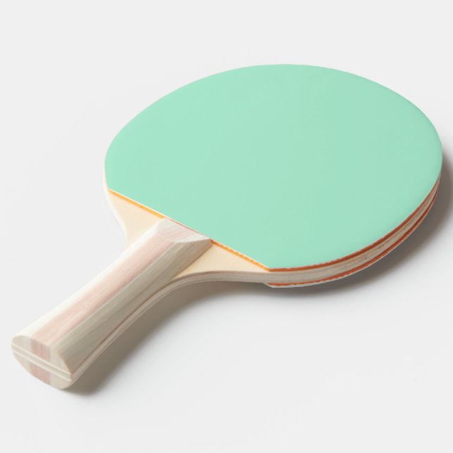 Mint Green Ping Pong Paddle (Front Angle)