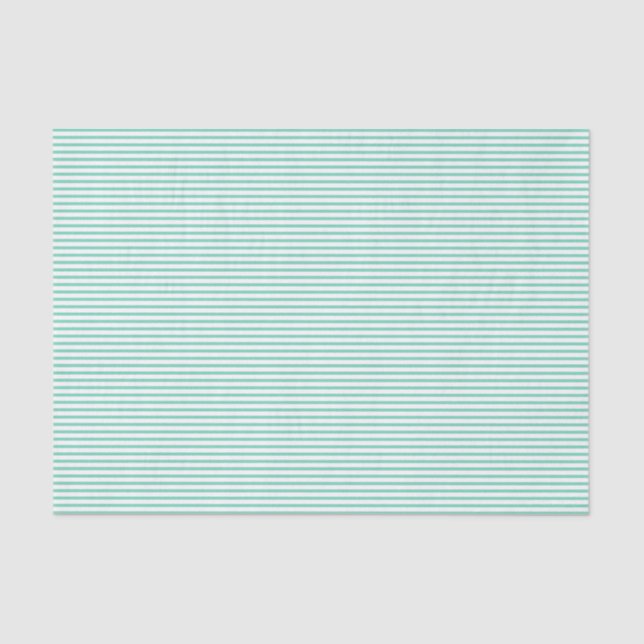 Mint Green Pinstripe Tissue Paper (Front)