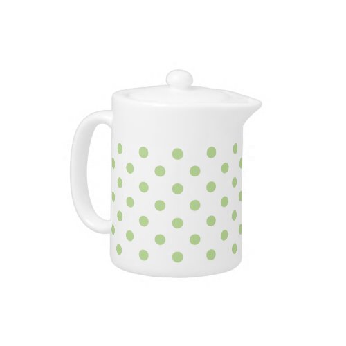 Mint Green Polka Dot Teapot