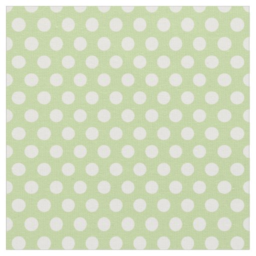 Mint Green Polka Dots Fabric