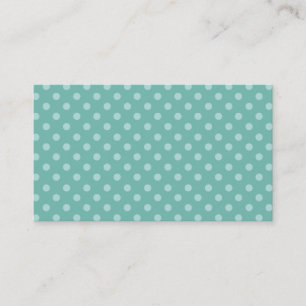 Mint Green Polka Dots Template PDot003 Business Card