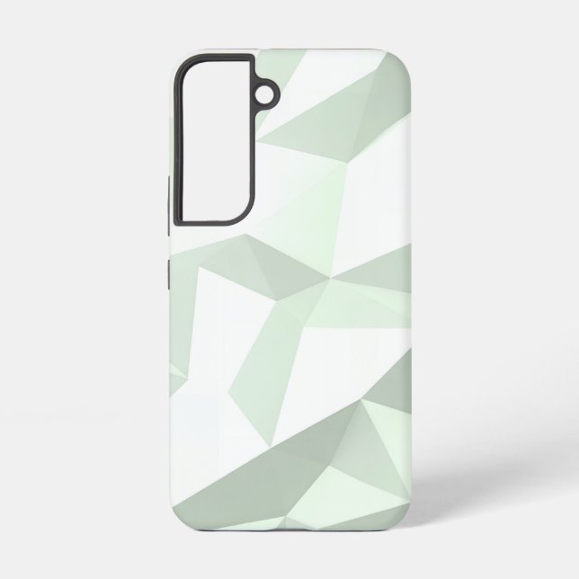 Mint Green Polygon Geometric Samsung Galaxy Case (Back)