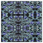 Mint Green &amp; Purple Columbine Fabric