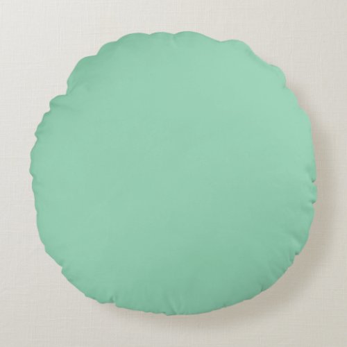 Mint Green Round Pillow