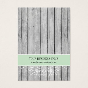 Mint Green Rustic Wood Custom Earring Card