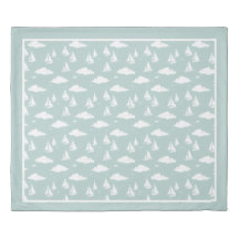 Mint Green Sailboat Pattern