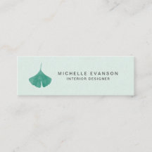 Mint Green Simple Ginkgo Leaf Nature