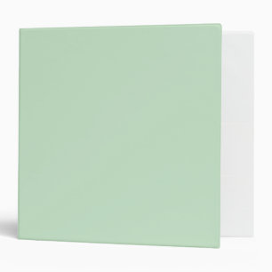 Mint Green Solid Color Minimalist 3 Ring Binder