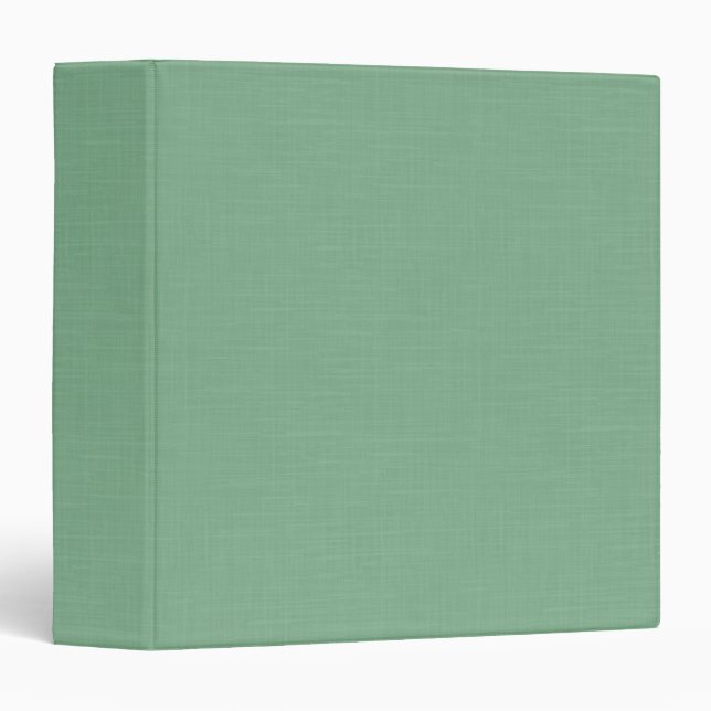 Mint green solid textured  3 ring binder (Front/Spine)