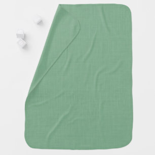 Mint green solid textured baby blanket