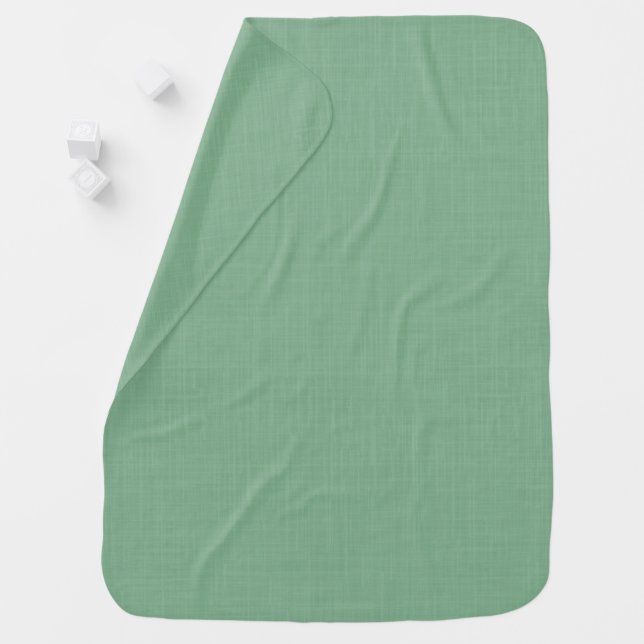 Mint green solid textured  baby blanket (In Situ)