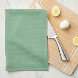 Mint green solid textured kitchen towel