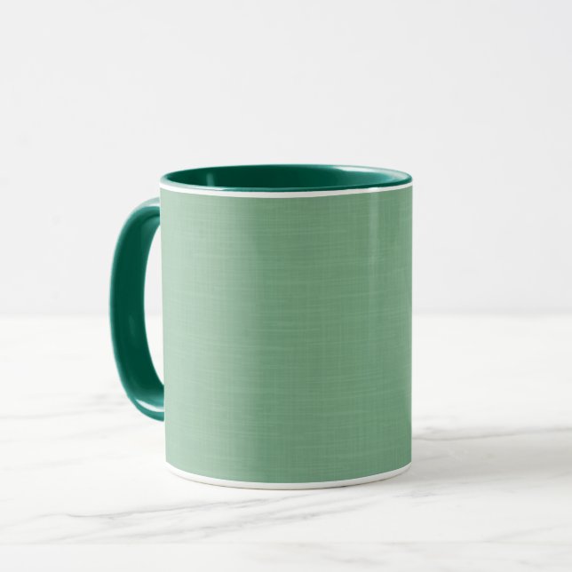 Mint green solid textured  mug (Front Left)