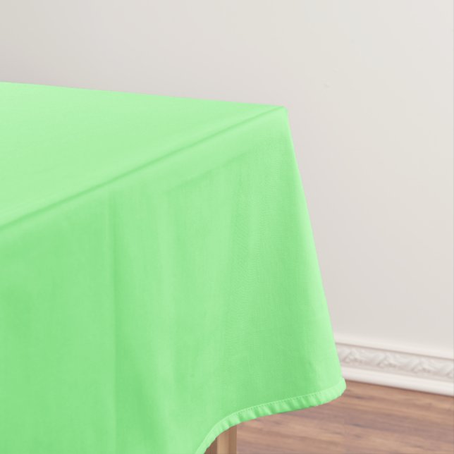 Mint Green Springtime Solid Color Tablecloth (In Situ)