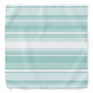 Mint green stripes bandana