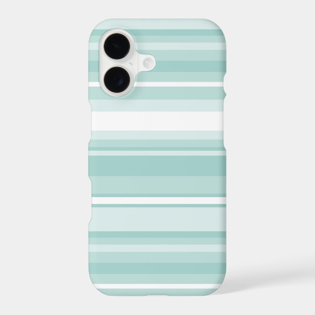 Mint green stripes Case-Mate iPhone case (Back)