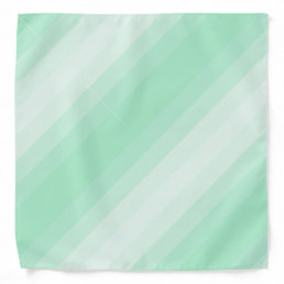 Mint Green Stripes Elegant Template Bandana