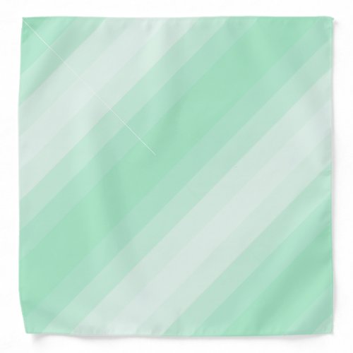 Mint Green Stripes Elegant Template Bandana