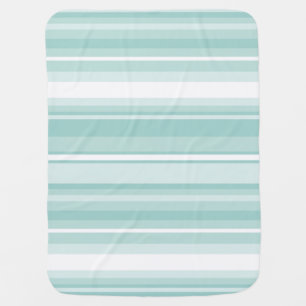 Mint green stripes swaddle blanket