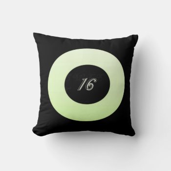 Mint Green Sweet 16 Cushion by Recipecard at Zazzle