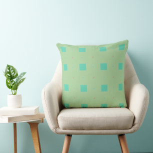 Mint Green Throw Pillow