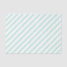 Mint Green Tissue Paper with Stripes
