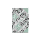 Mint Green Unique Photo Collage Custom Monogram