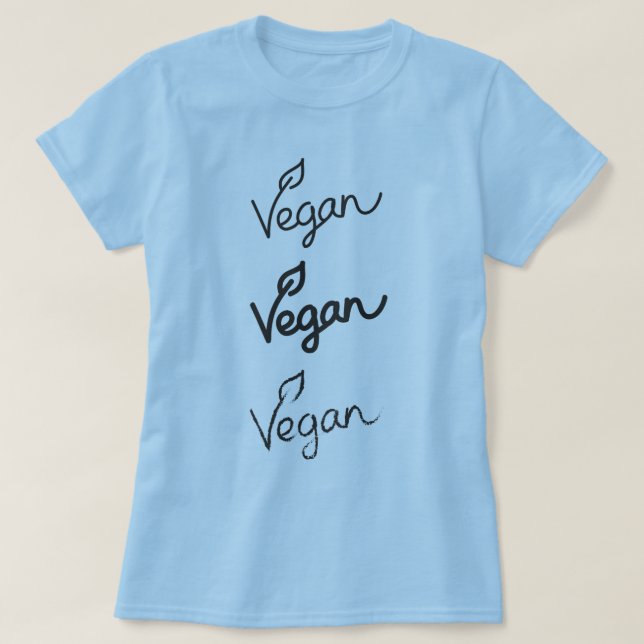 Mint Green Vegan T-Shirt (Design Front)