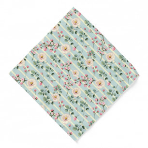 Mint Green Wildflower Bandana