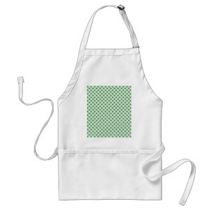 Mint Green With Grey Polka Dots by Shirley Taylor Adult Apron