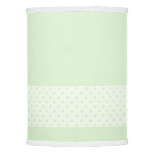 Mint Green with Pastel Mint and Green Polka Dots Lamp Shade