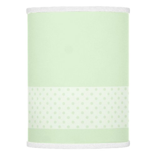 Mint Green with Pastel Mint and Green Polka Dots Lamp Shade