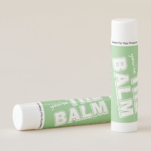 Mint Green Youre The Balm Personalized Favor Lip Balm