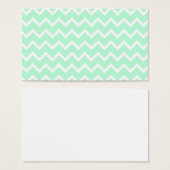 Mint Green Zigzag Chevron Stripes. (Front & Back)