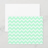 Mint Green Zigzag Chevron Stripes. (Front/Back)