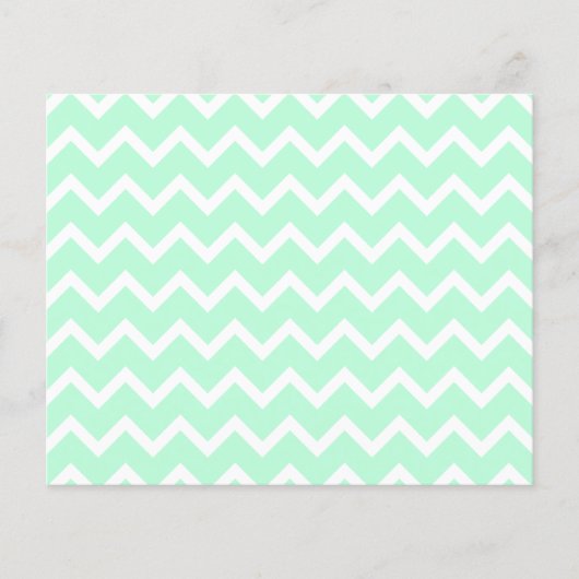 Mint Green Zigzag Chevron Stripes. (Front)