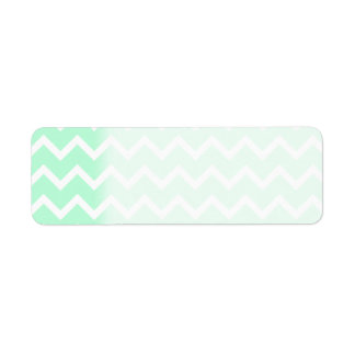 Mint Green Zigzag Chevron Stripes. Label