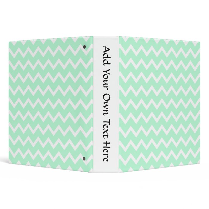 Zig zag pattern in light mint green and white. A stylish pastel